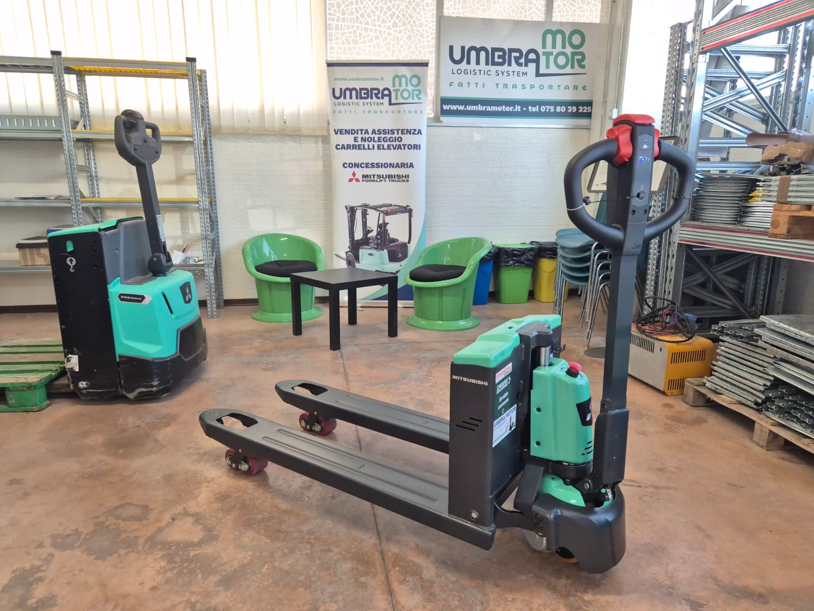 Transpallet elettrico Mitsubishi PBP16QBL (rif.172) *NUOVO PRONTA CONSEGNA*