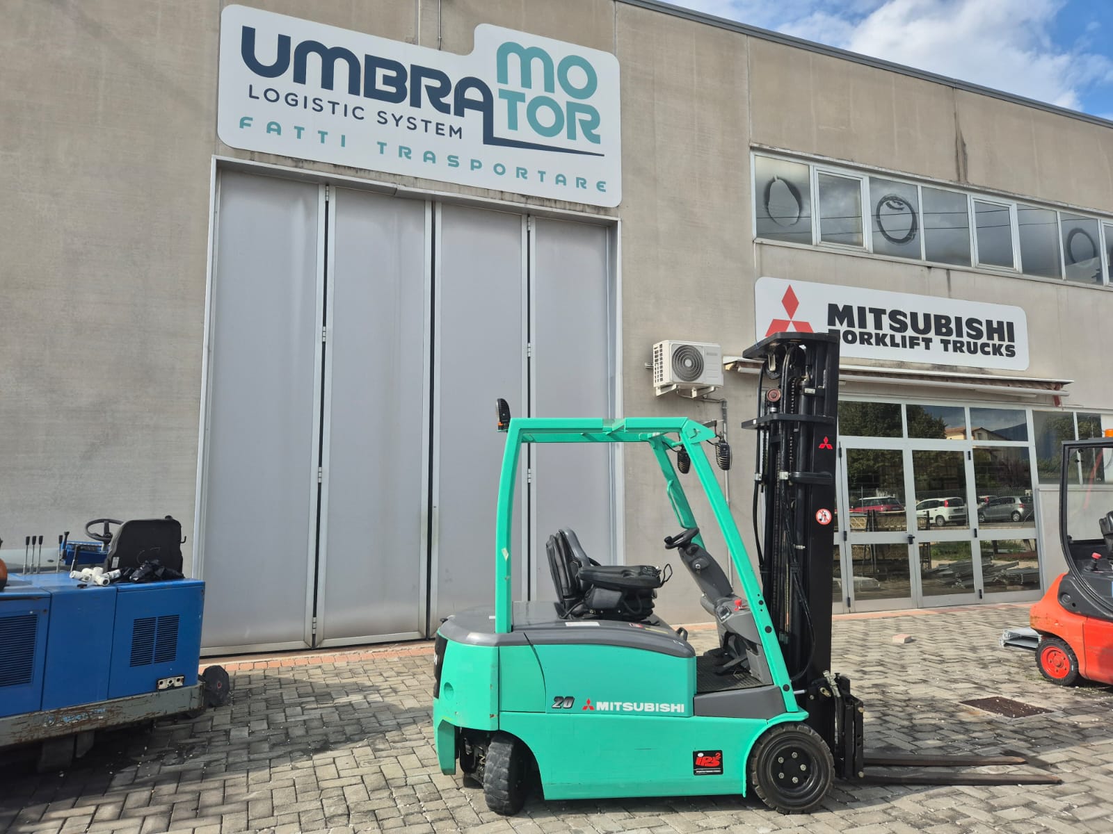 Carrello elevatore elettrico Mitsubishi FB20PN usato garantito (rif.0174)