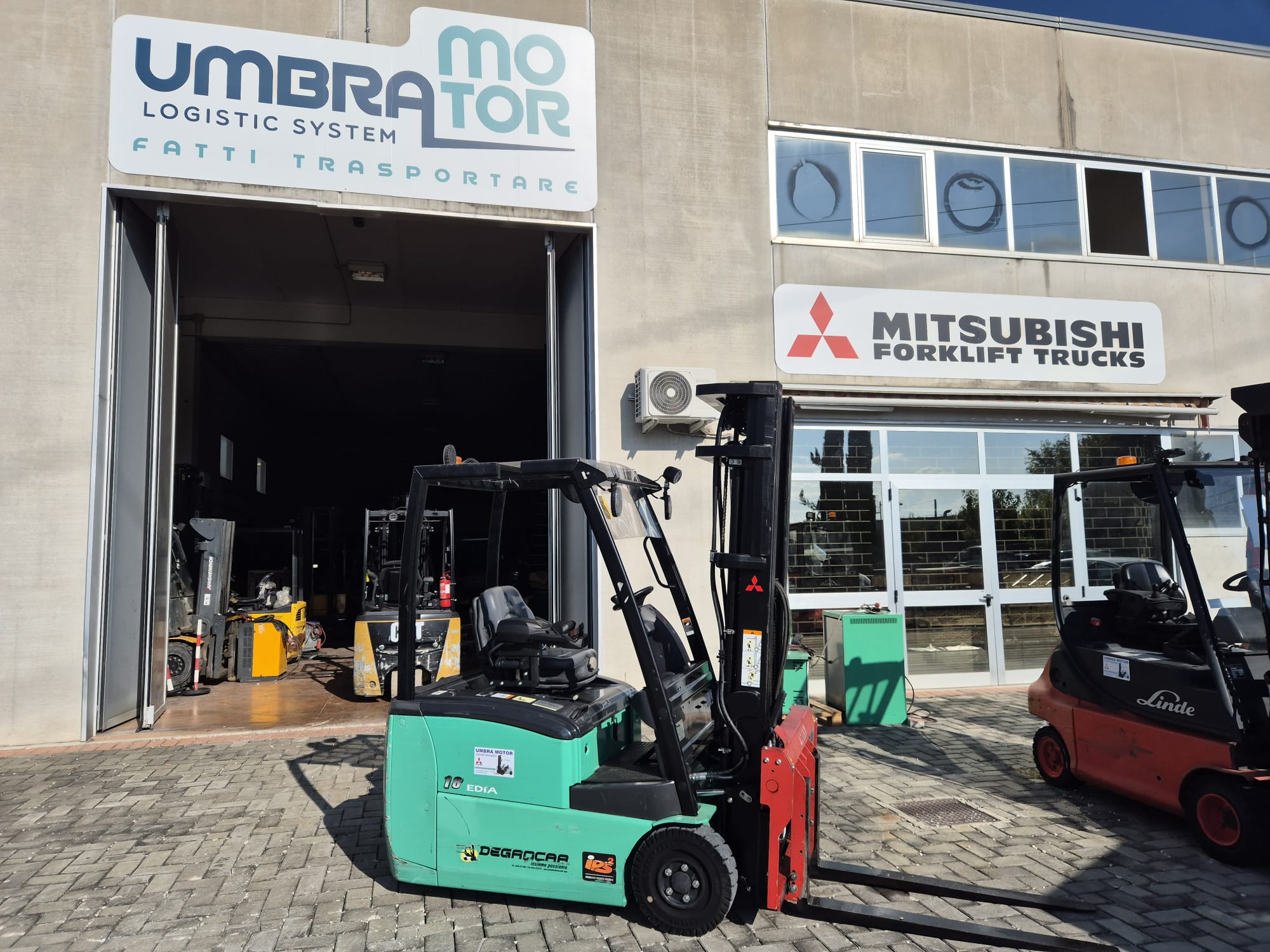 Carrello elevatore elettrico Mitsubishi FB18CPNT usato garantito (rif.182)